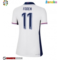 Ženske Nogometnih dresov Anglija Phil Foden #11 Domači EP 2024 Kratki rokavi